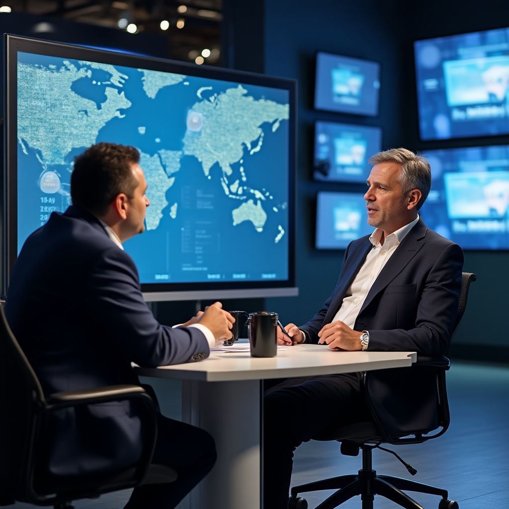 Entrevista en canal de televisión